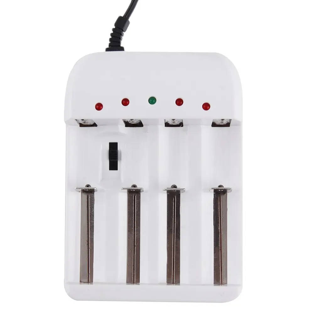 Универсальный 4 X слот ЕС/США Plug Ni-MH/Ni Zn/литий-железо-16340/18650/25500/26650/2670 перезаряжаемые Батарея Зарядное устройство