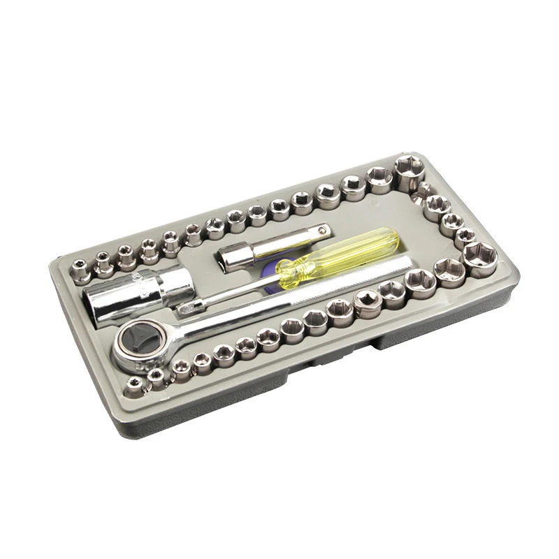 

Bike Accessories Cycling Repair Tool Kit 40-piece Socket Wrench Ratchet Wrench Set Combination MTB Repair Hand Tool Socket