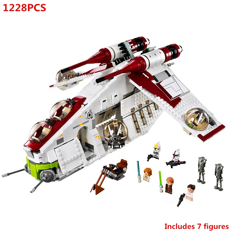 Lepining 05041 of War Republic Gunship Kit Set Compatible 75021 Childrens Building Blocks Toys Gift | Игрушки и хобби