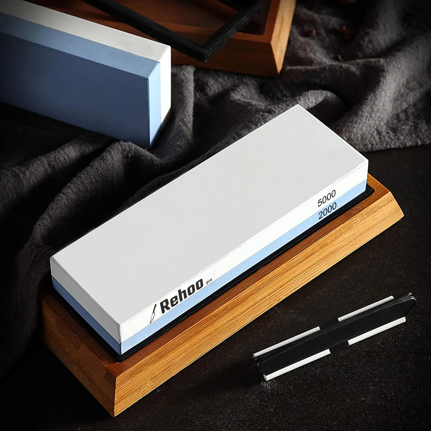 rehoo double sided sharpening stone set chef kitchen knife gadget knives carpentry abrasive tool whetstone grindstone grinder free global shipping