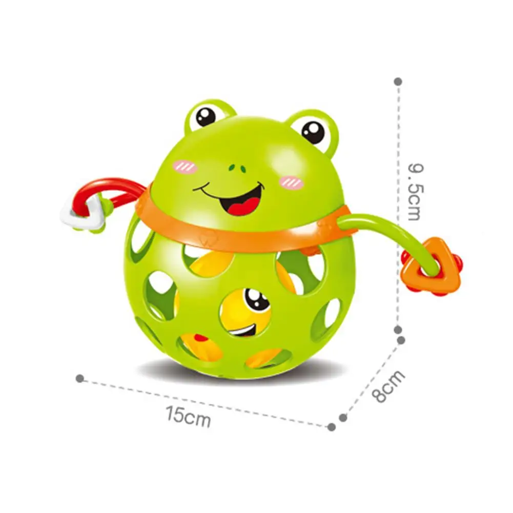 

Cartoon Animal Soft Baby Rattle Ball Hand Grip Bell Developmental Teething Toy Toddler Early Education Cognition Toys