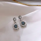 Классические серьги с жемчугом, модные ювелирные изделия, новые женские серьги со звездой и кристаллами, женские серьги 2021, женские серьги, маленькие висячие серьги