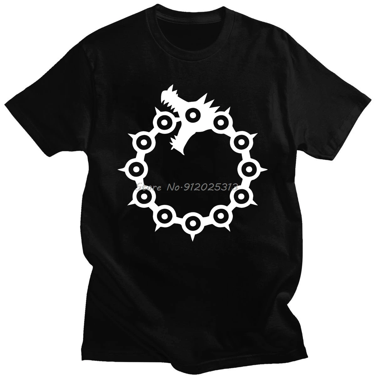 

Seven Deadly Sins Unisex Short Sleeve Nanatsu No Taizai Meliodas Ban Mens Spring Summer Hip Hop T-shirt Fashion Casual Tops