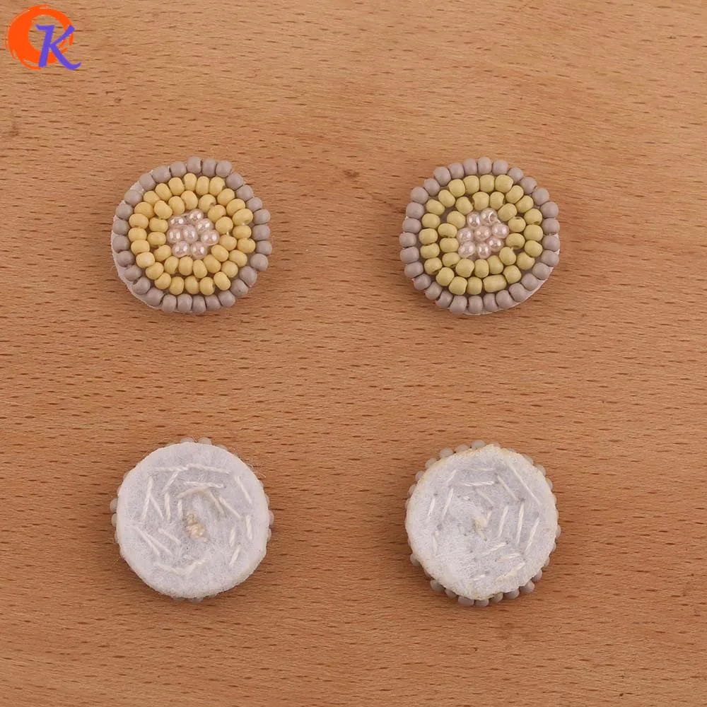 

Cordial Design 40Pcs 18*18MM Jewelry Accessories/Hand Made/Seed Bead Charms/DIY/Round Shape/Jewelry Making/Earring Findings