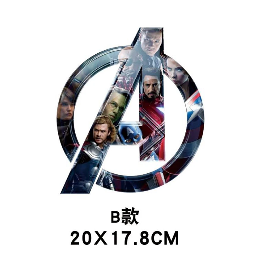 Marvel Мстители Логотип игрушка стикер водонепроницаемый для автомобиля ноутбук багаж гитара электроскутер наклейки игрушки для фанатов подарки - Цвет: 5