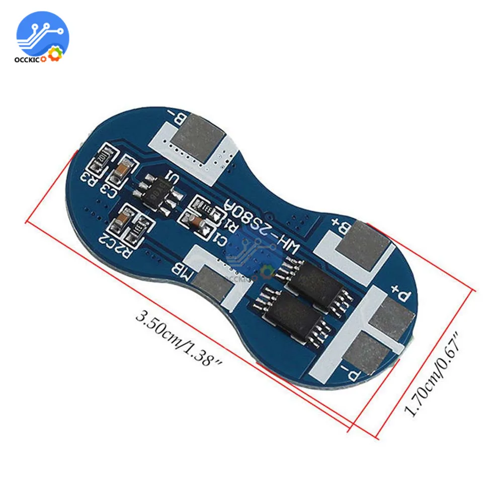 BMS 2S 4A 7 4 V 18650 Защитная плата зарядного устройства для литиевой батареи Smart PCB