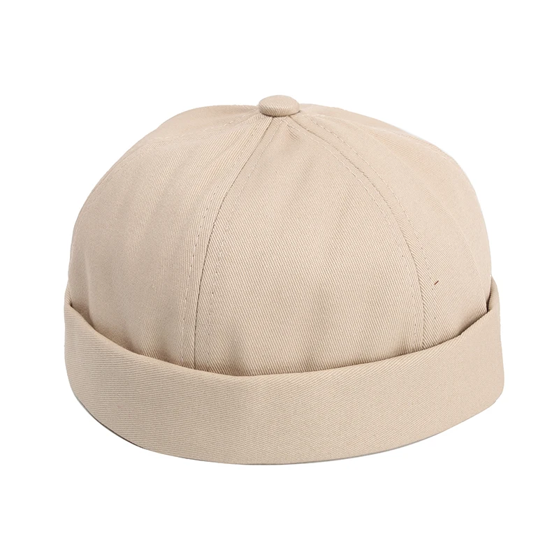 12 Pieces/Lot Men's Women's Solid Beanies Caps Docker Sailor Brimless Hat Rolled Cuff Harbour Hats Bulk Mix Colors Wholesale