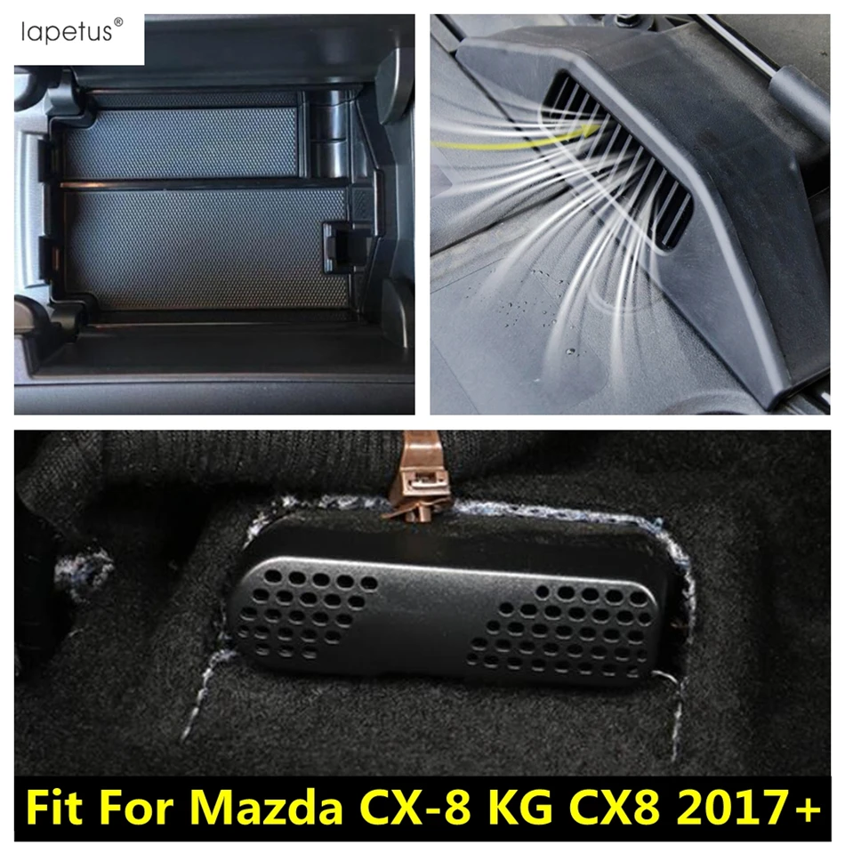 

For Mazda CX-8 KG CX8 2017 - 2021 Plastic Accessories Central Storage Box Seat Bottom AC Duct Vent Engine Air Inlet Cover Trim