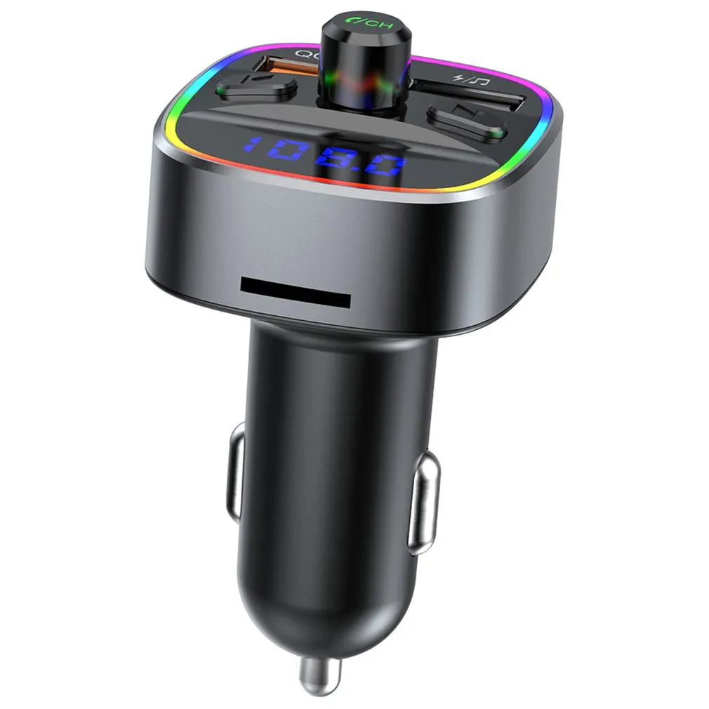 

Multifunction Handsfree Music Play Wireless 5.0 FM Transmitter Car MP3 Player LCD Display Dual USB Fast Charger