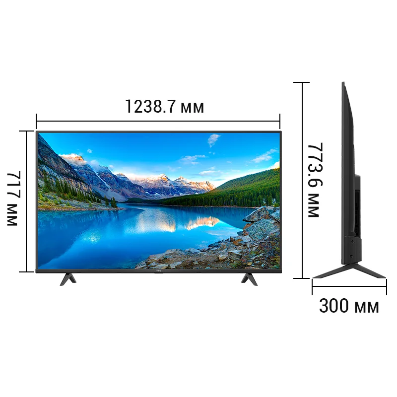 TCL 55p615 TV Smart 4K Android P WiFi 2.4g Bluetooth 5.0 55inch UHD HDR 5055inchtv mold |