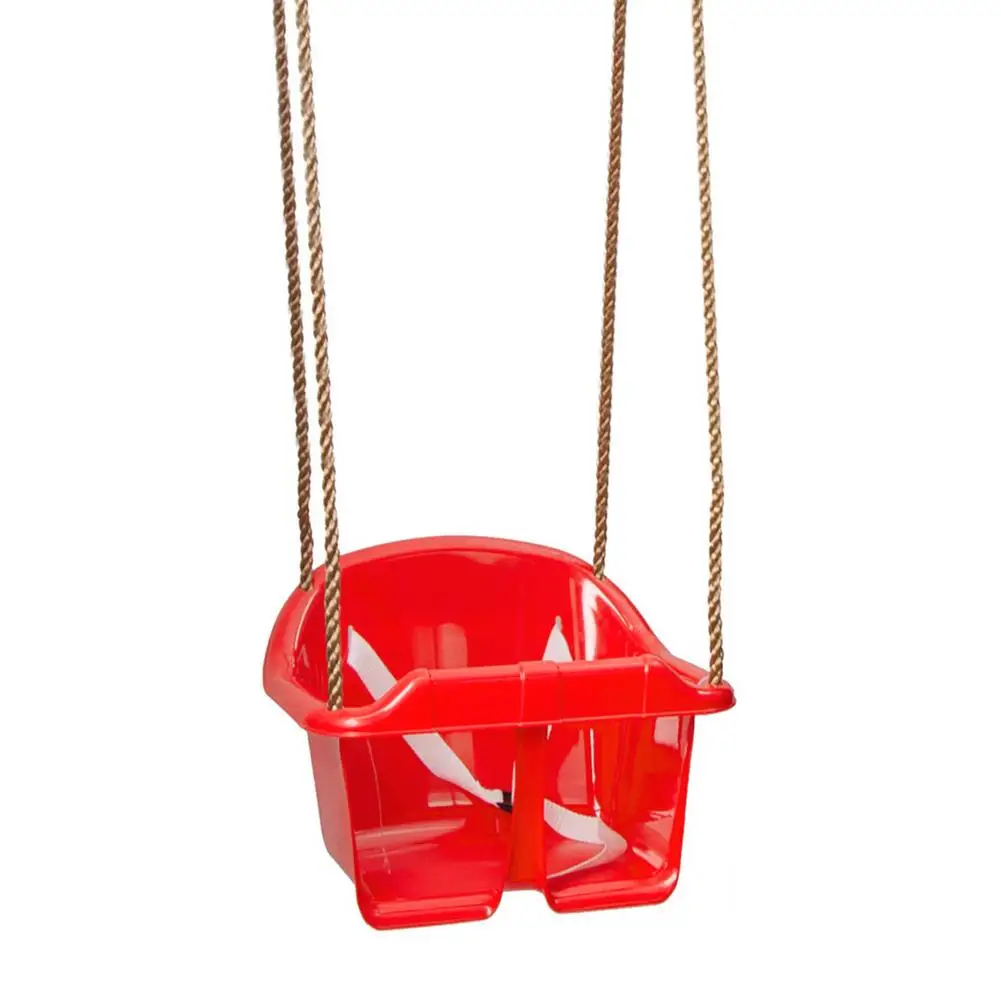 Kid's Rope Swing Seat Outdoor Children Plastic Swing Baby Safety Seat Fun Toy Plastic Durable Fun Garden Backyard Swing Chair