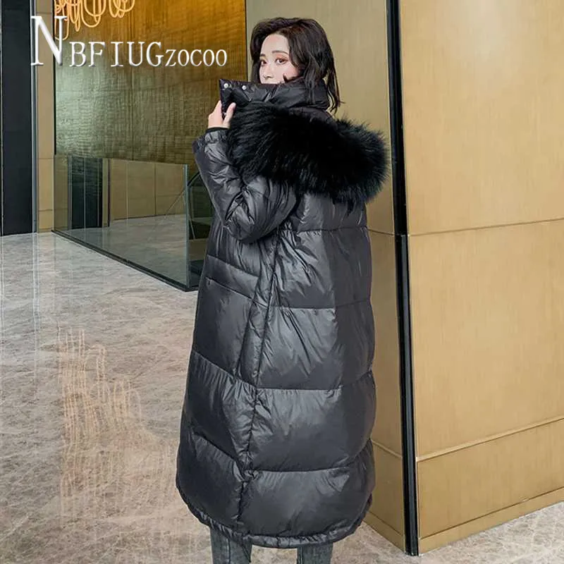 Цвета: черный и серый Искусственный меховой воротник Для женщин парки размера