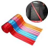 3m 48mm bright nylon seat belt webbing strap thicken car seat belt harness backpack belt fashion color ribbon european standard