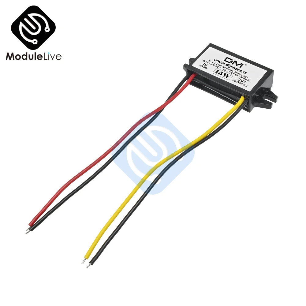 DC понижающий преобразователь регулятор 12 В в постоянный ток 5 3 А 15 Вт модуль Duble USB