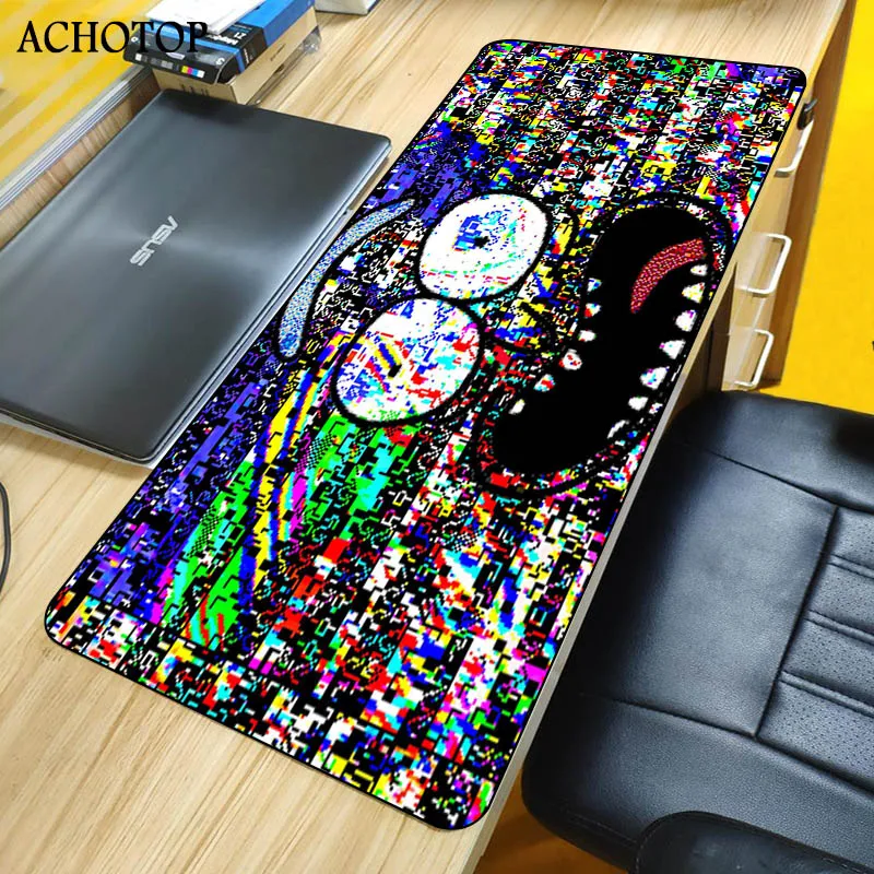 Прочный резиновый коврик для мыши с аниме Morty большим замком Размер коврика 300*600 и