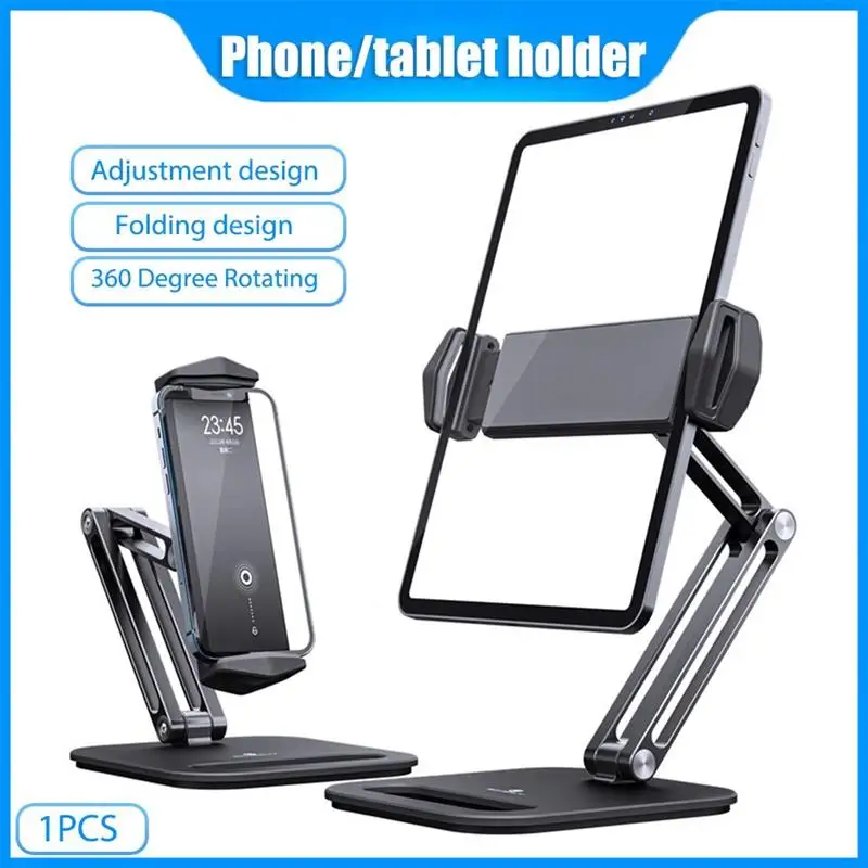 

Laptop Stand Portable Adjustable 360 Degree Rotating Metal Phone Holder Foldable Tablet Stand for Reading Playing Games