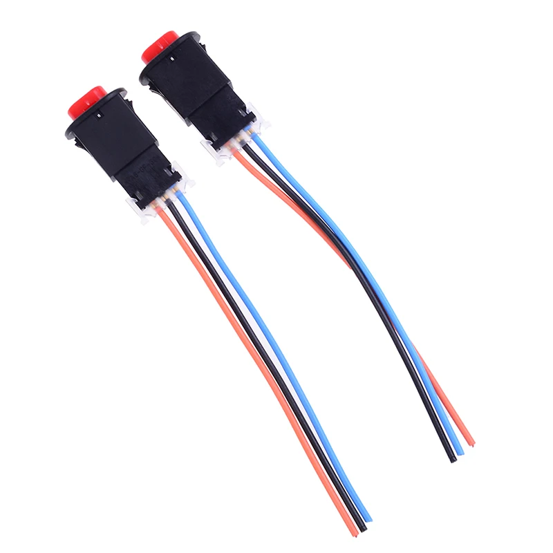 

2Pcs Motorcycle Hazard Light Switch Double Warning Flasher Emergency Signal W/3 Wires Lock