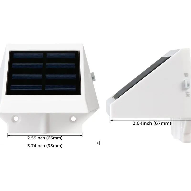 4 led лампа для ограждения на солнечной светильник солнечный стенная солнечна