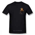 Забавная Мужская футболка с карманом с Альфом, стильная хипстерская футболка из чистого хлопка с уникальным дизайном, футболка в виде инопланетянина в жизни, дизайнерская уличная одежда в стиле панк для парней