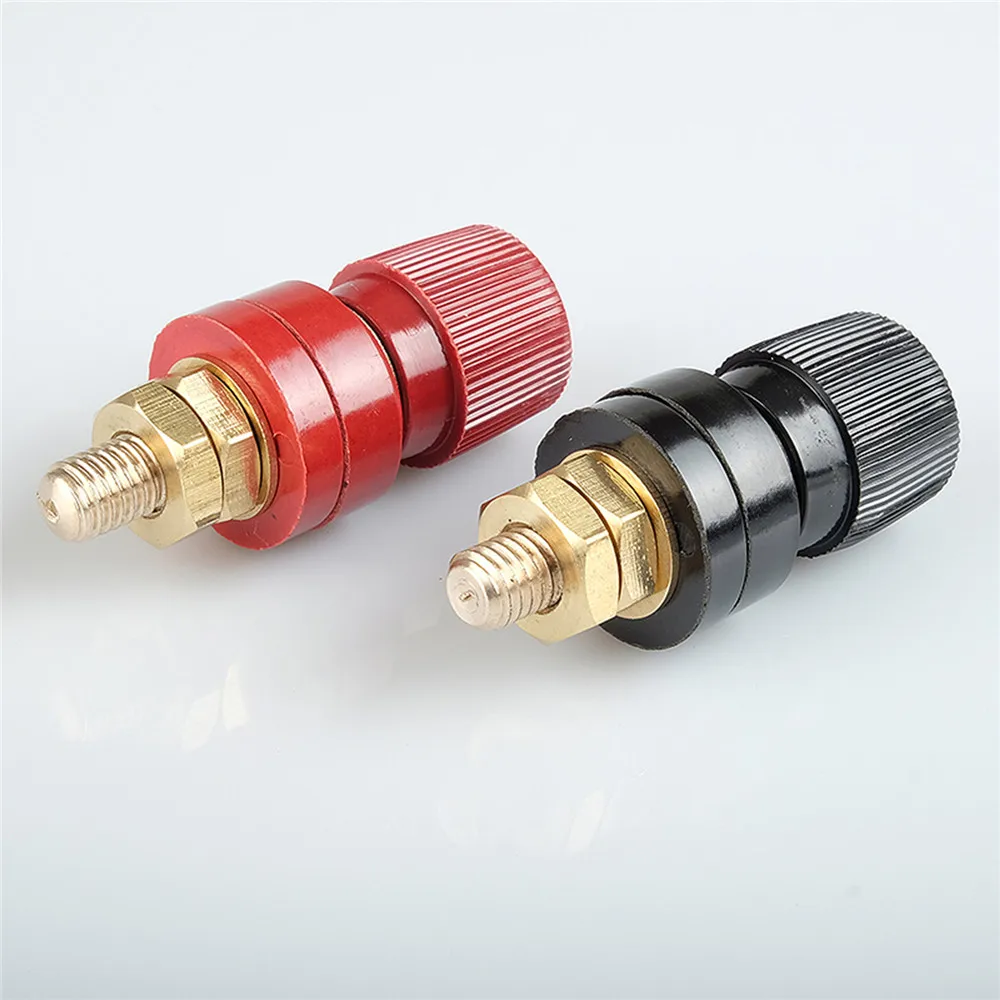 M8 8MM Copper Posts Terminal Binding Post Blocks Power Supply Terminals Welding Machine Red/Black | Электроника