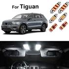Комплект освещения Светодиодная интерьерная с Canbus для VW Tiguan 5N 2009-2015 для MQB 2018 + купольная карта номерного знака Лампа высшего качества