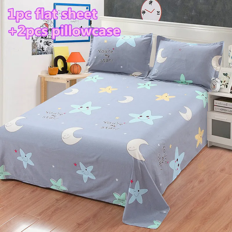 Высококачественная однотонная Простыня из 100% хлопка простыня большого размера