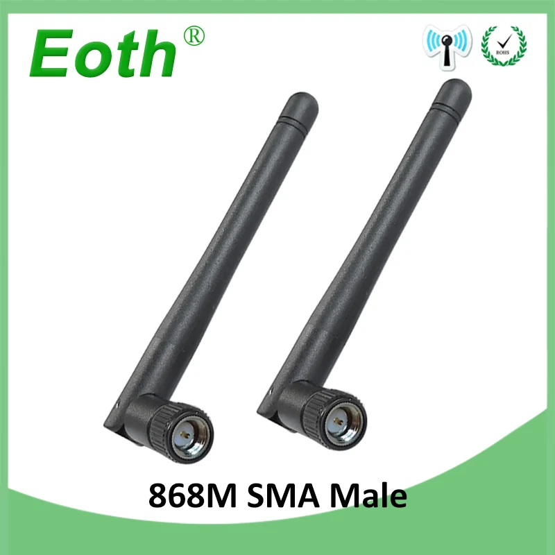 Антенна 868 МГц 915 2 шт. 3dbi SMA Штекерный разъем GSM антенна LoRa Lorawan для водяного прибора Emeter|Антенны связи| |