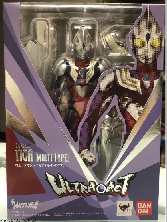 

15cm Original Ultra-act Multi Type Ultraman Tiga Action Figures Super Movable Joints Anime Figurines Collectible Model Toys