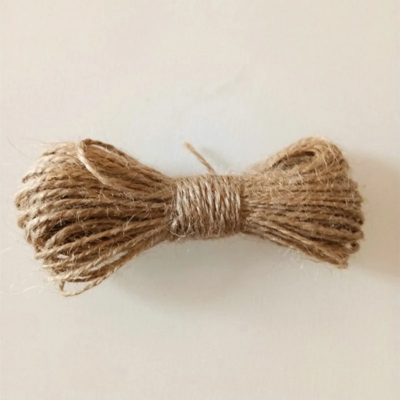 Шпагат из веревки натурального джута льна и ленты 10 м | Дом сад