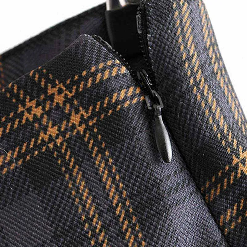 

Women Plaid A Line Skirt for Women Retro Casual Basic Vintage High Waist Skirt Checkered Side Zipper Preppy Style Mini Skirt