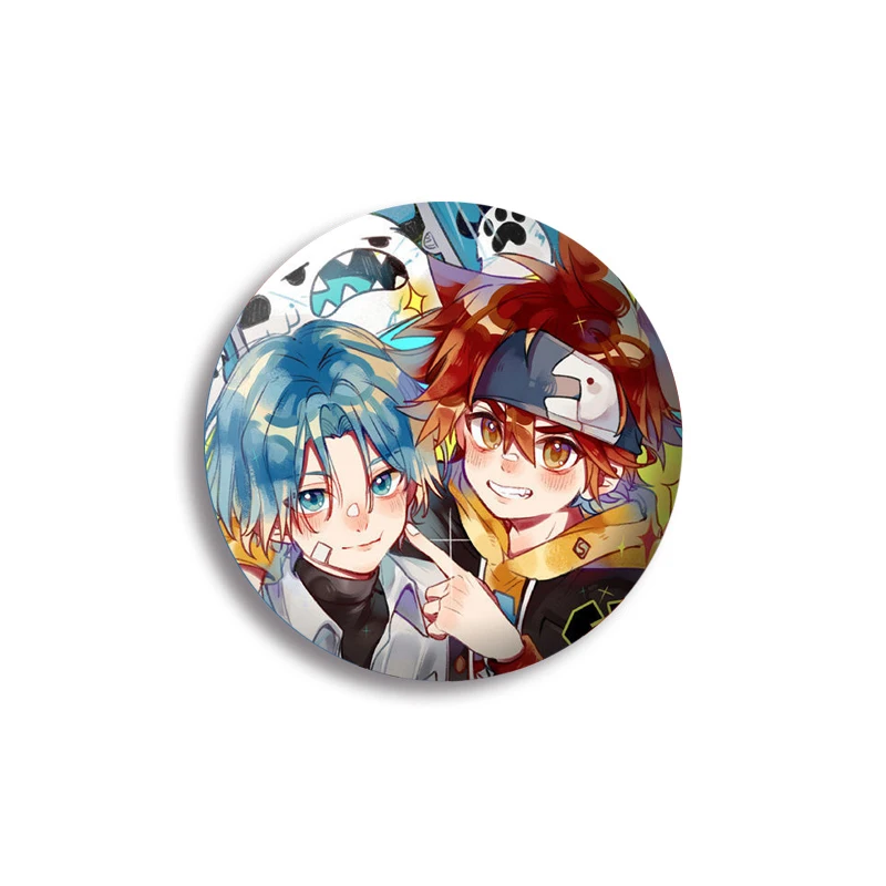 Anime SK8 The Infinity Brooch Reki Langa Miya Cosplay Figure Badges for Jackets Schoolbag Lapel Pins Souvenir Jewelry Wholesale | Украшения
