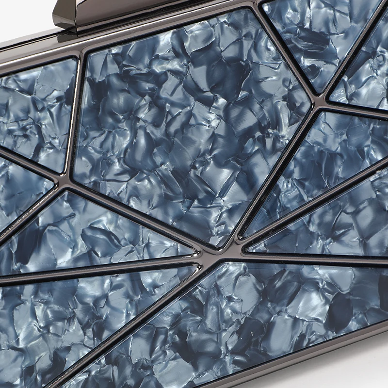 

2020 New Clutch Bag for Women Fashion Acrylic Alloy Dinner Bags Casual Romantic Banquet Handbag Shoulder Messenger Bag Woman