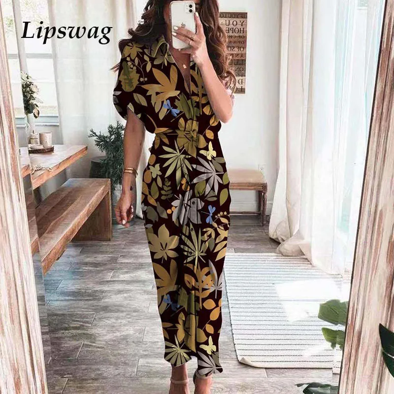 Модная рубашка с отложным воротником драпированное платье вечерние платья