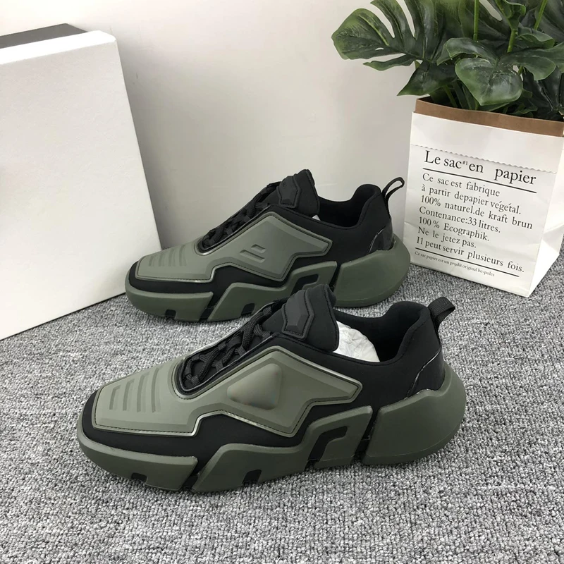 

2021 new thick soled sports shoes popular logo breathable casual shoes color matching shoes board shoes