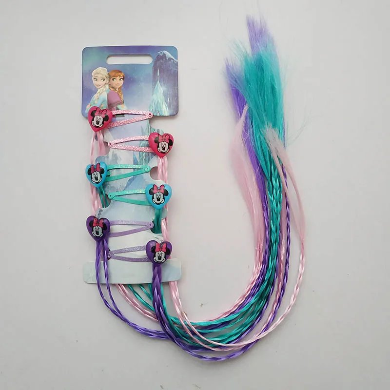 Новые милые детские заколки для волос с героями мультфильмов принцесса Эльза