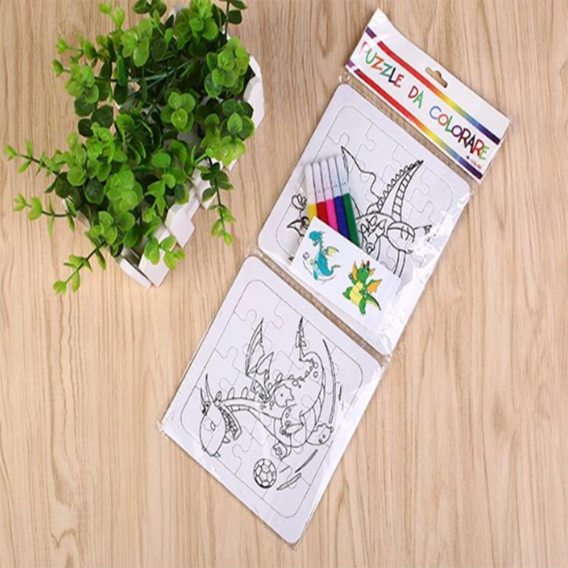 DIY краски дудлы и заполните Цвет Головоломки | Игрушки хобби