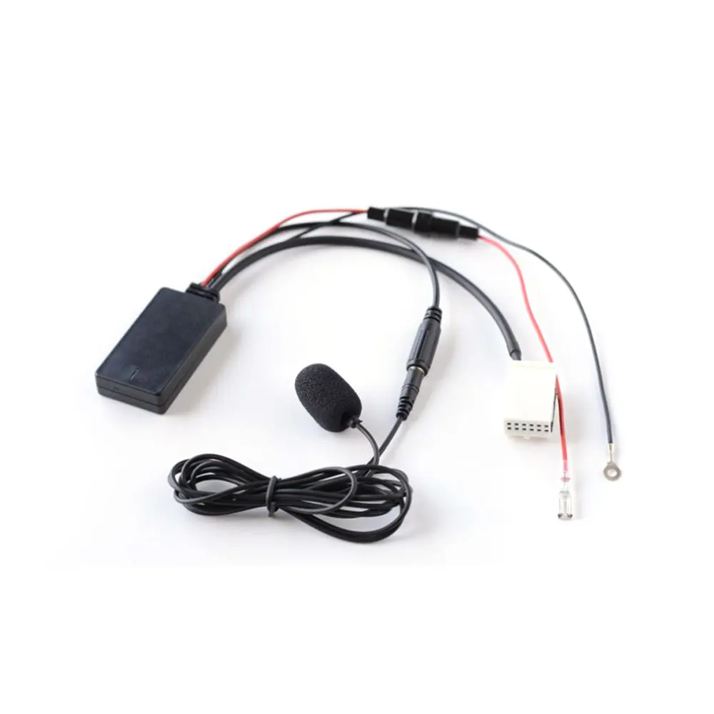 Новый Автомобильный Bluetooth Aux-разъем аудио кабель микрофон гарнитура адаптер для