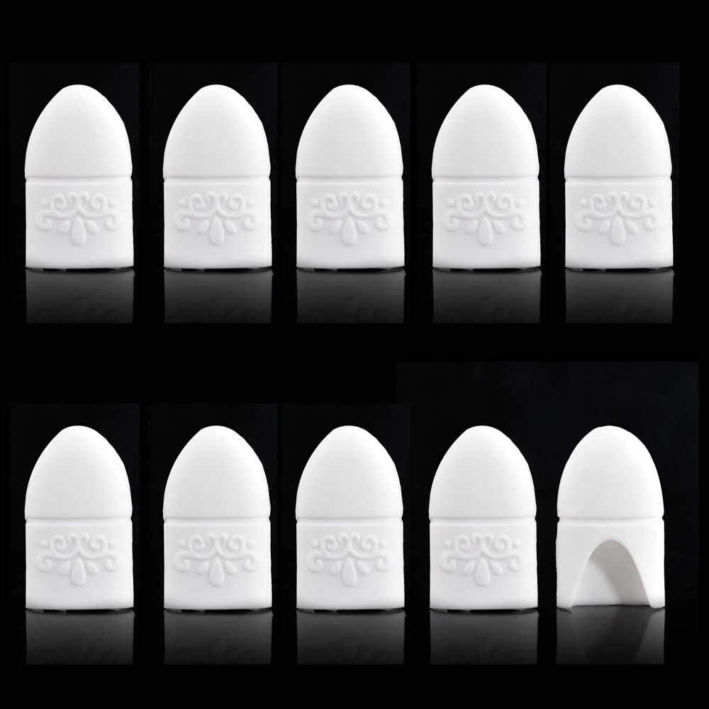 

10 Pcs Silicone Nail Polish Remover UV Gel Polish Cleaner Degreaser Nail Art Tips for Fingers Soak Off Cap Clip Manicure Tools