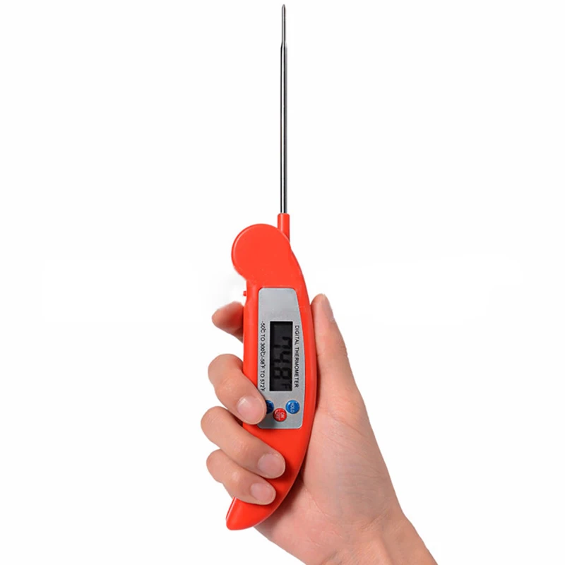 

Digital Probe Thermometer Foldable Food BBQ Meat Oven Folding Kitchen Thermometer Cooking Water Oil Tools