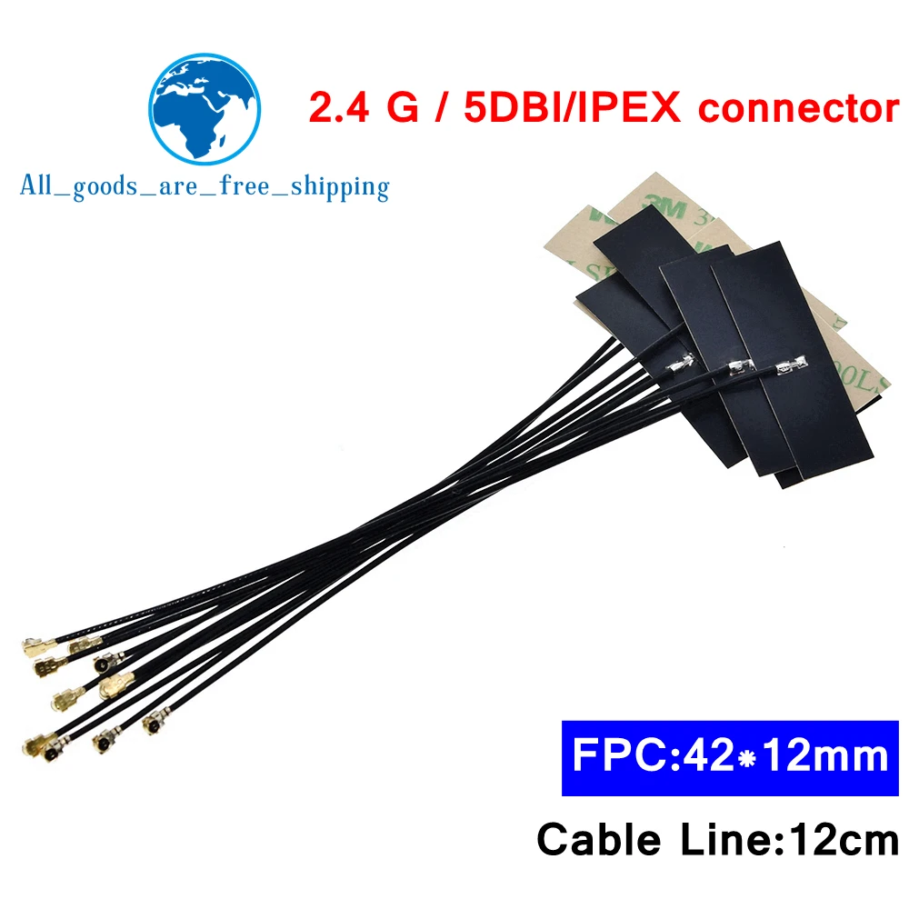 Внутренняя антенна FPC 5dBi IPX IPEX 2 4 ГГц Wi Fi разъем Omni IEEE 802 11 b/g/n WLAN система 10