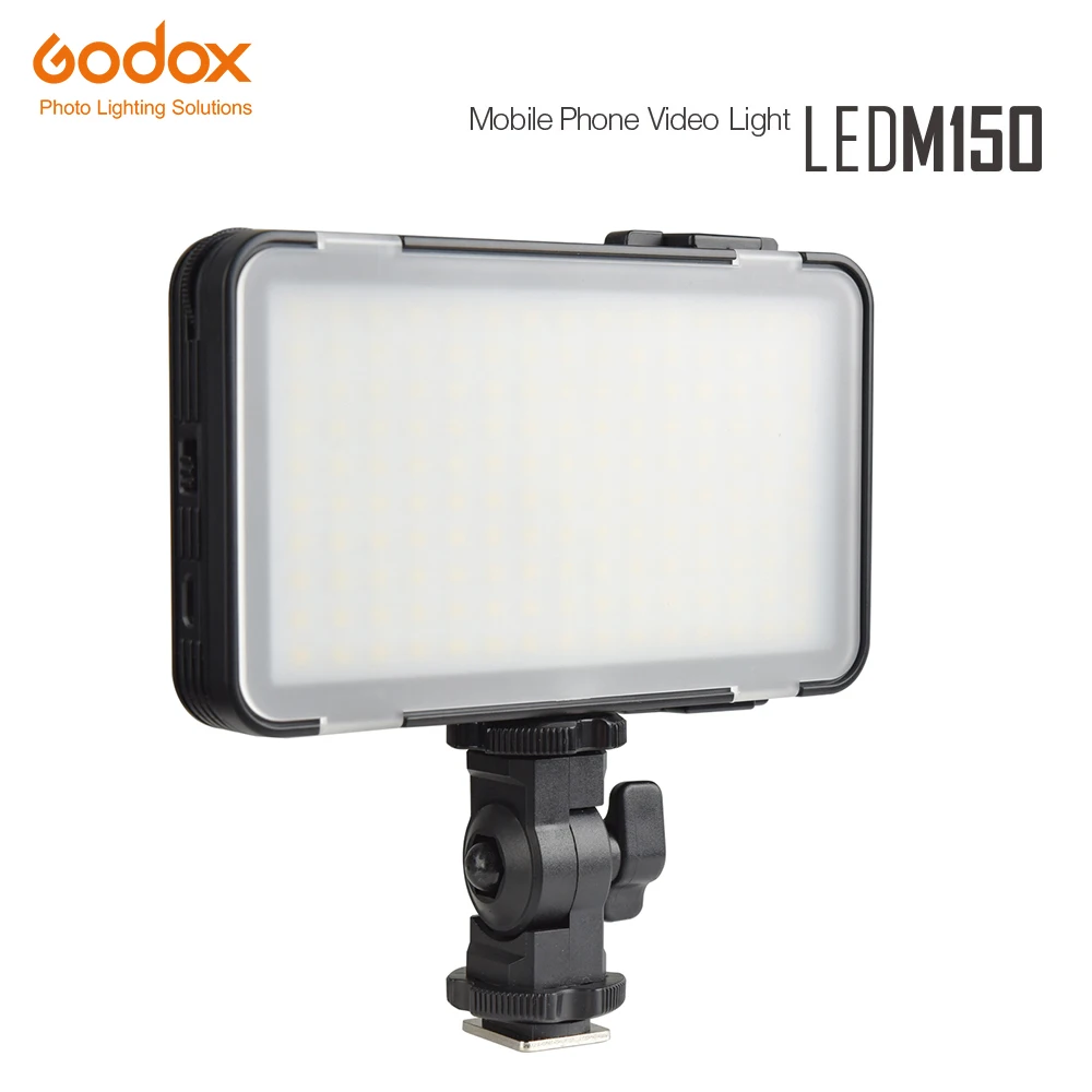 

Godox светодиодный M150 9W 5600K мобильный телефон светильник 150 * Светодиодная лампа заполнясветильник свет для фотокамеры видеокамеры DV сотового ...