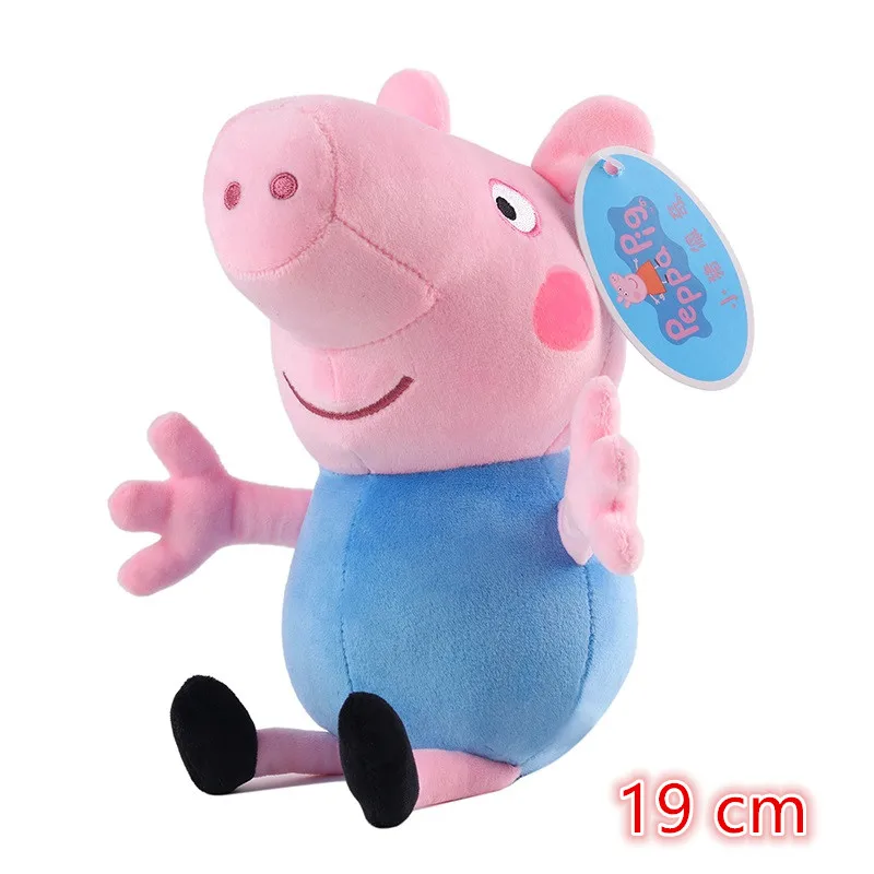 Новинка Свинка Пеппа маленькая девочка 19 см плюшевая игрушка кукла из