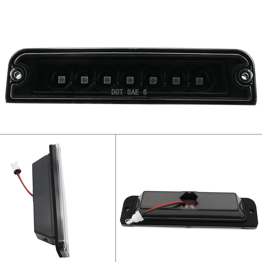 Черный корпус светодиодный 3-й задний стоп светильник лампа для 97-06 JEEP WRANGLER TJ |