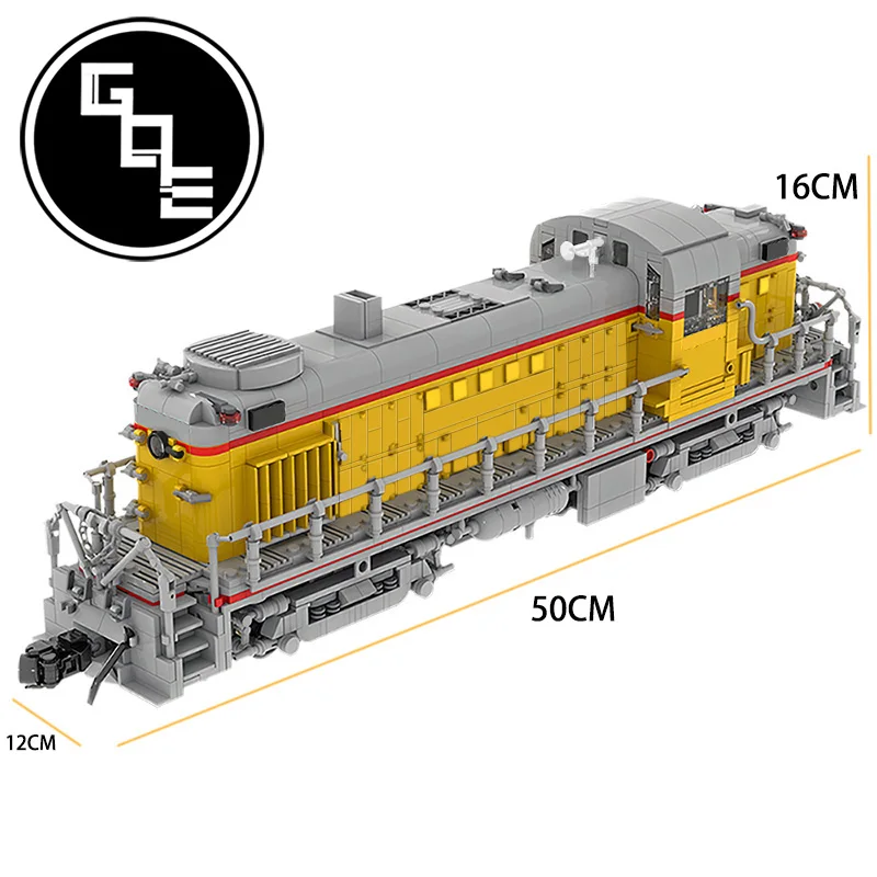 

High-Tech super Train Union Pacific Alco RS-2 DIY educational car model MOC-52188 building blocks bricks kids toy Christmas gift
