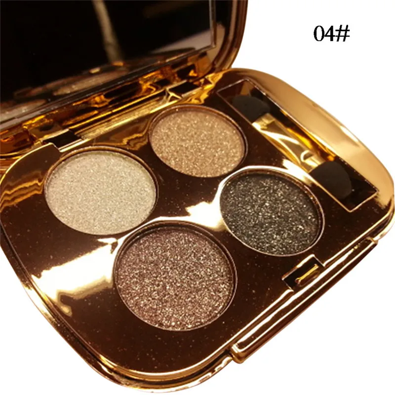 Новинка 4 цвета Золотая Дымчатая косметика бриллиантовые яркие блестящие тени