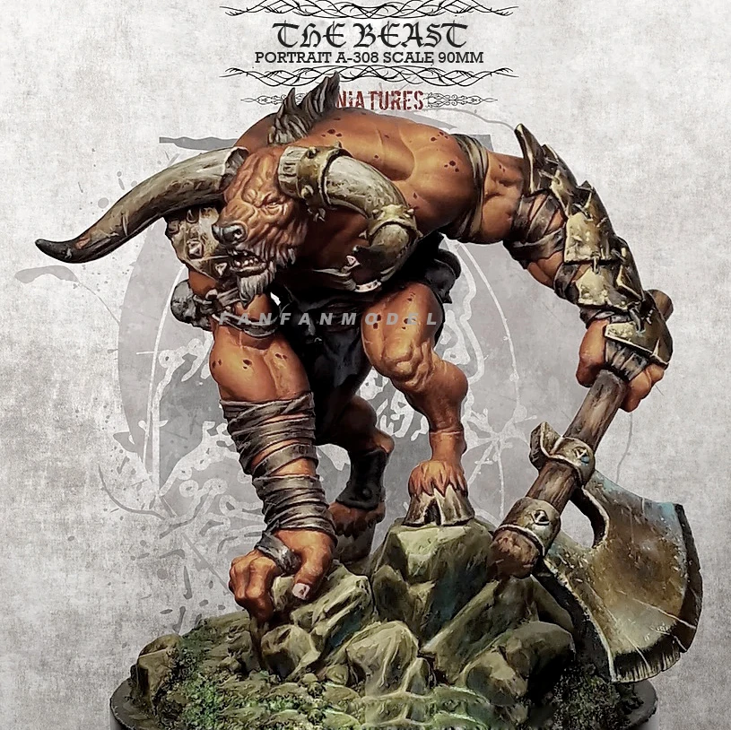 S Cow Monster Figure Self-assembled A-308