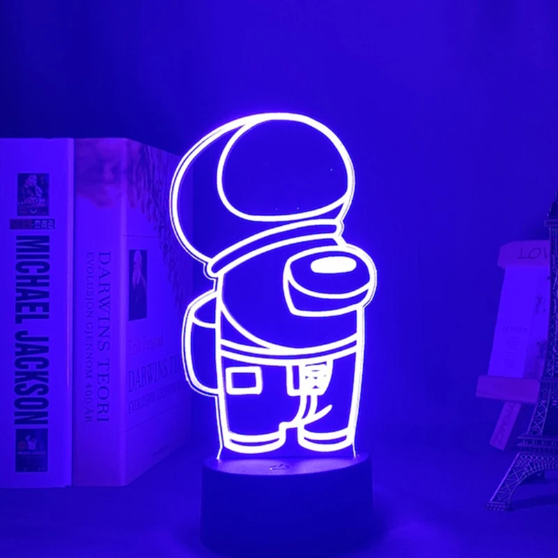Акриловый 3d лампы игра у нас светильник для украшения комнаты классных друзей