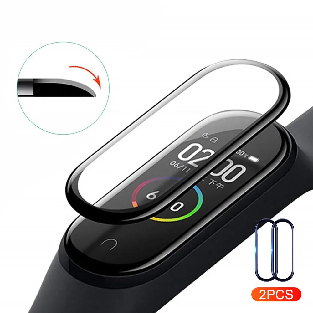 Защитная пленка для Xiaomi Mi Band 5 2 шт. глобальная версия мягкий браслет без