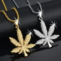 fashion maple leaf necklace gold silver color leaves choker necklace for women men pendant jewelry gift trendy accessories