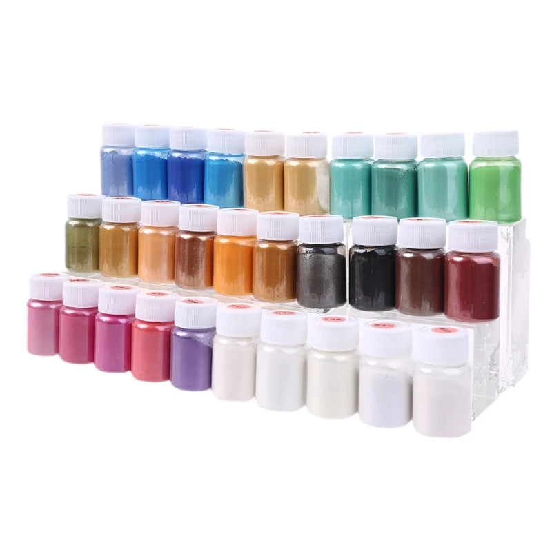 

25 Colors Pearlescent Natural Mica Mineral Powder Epoxy Resin Dye Pearl Pigment K3KF
